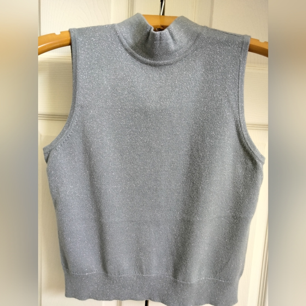 White House Black Market Mock Neck Shell